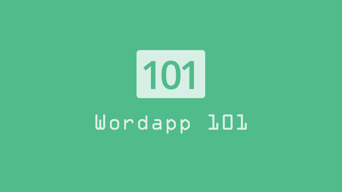 Wordapp 101