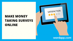 Make Money Taking Surveys with Wordapp.com