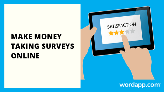 Make Money Taking Surveys with Wordapp.com